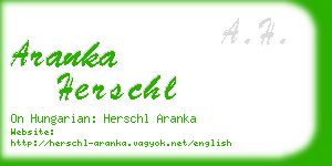 aranka herschl business card